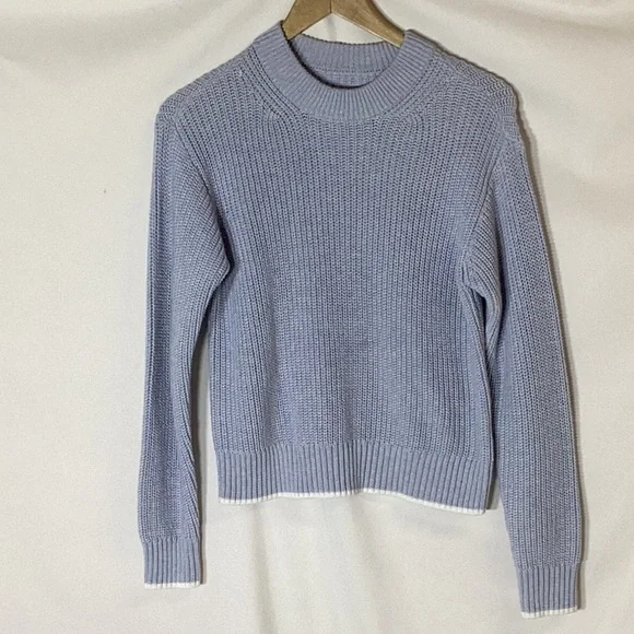 PISTOLA Ren All Day Sweater Light Blue Size XS - Picture 3 of 7